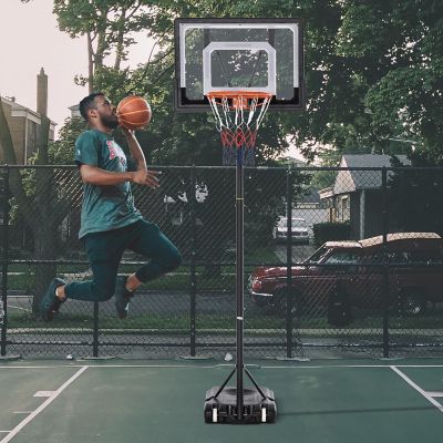 Soozier Portable Basketball Hoop System Stand with 33in Backboard Height Adjustable 5FT 7FT for Youth Indoor Outdoor Use Image 3