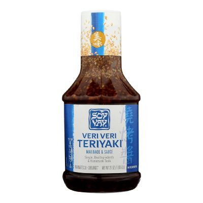 Soy Vay Veri Teriyaki Marinade and Sauce - Case of 6 - 21 Fl oz. Image 1