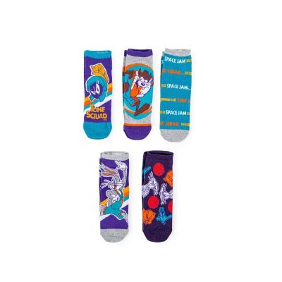 Space Jam Unisex Low-Cut Ankle Socks  5 Pairs  Size 4-10 Image 1