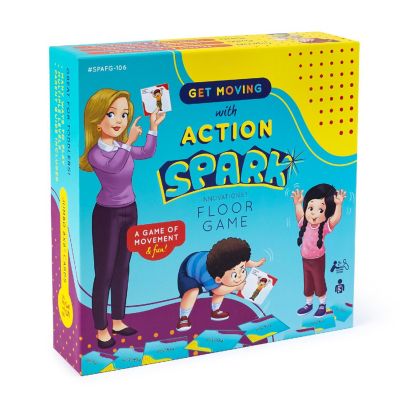 Spark Action Memory Matching Cards Game, Interactive Movement Floor Game Image 1