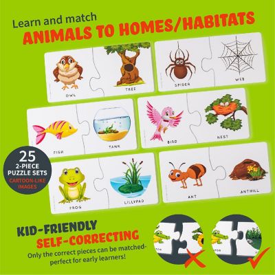 Spark Animal Homes Puzzles 25 Animals and Their Homes Image 1