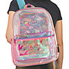 Sparkle Transparent Backpack with BONUS Pouch Image 1