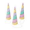 Sparkle Unicorn Horn Party Hats - 8 Pc. Image 1
