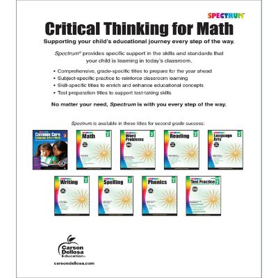 Spectrum Critical Thinking for Math, Grade 2 Image 1