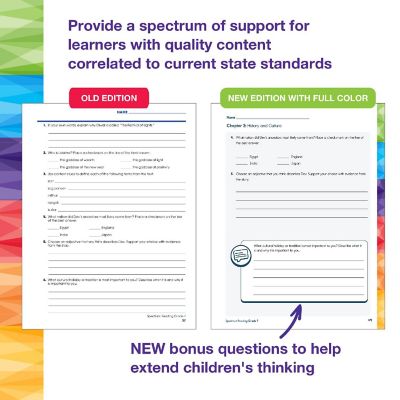 Spectrum Grade 7 Reading Workbook, Reading Comprehension, Middle School Books With Nonfiction and Fiction Passages, Critical Thinking &amp; More Image 2