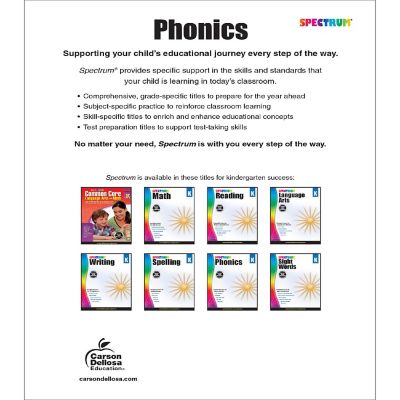 Spectrum Phonics, Grade K Image 1