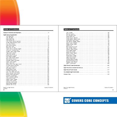 Spectrum Sight Words, Grade 1 Image 2