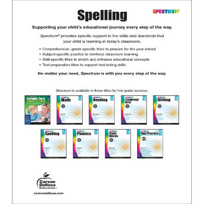 Spectrum Spelling, Grade 1 Image 1