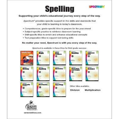 Spectrum Spelling, Grade 3 Image 1