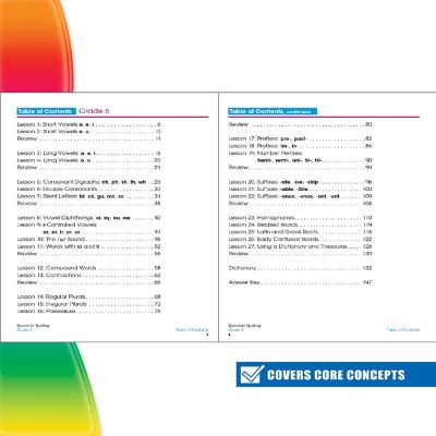 Spectrum Spelling, Grade 6 Image 2