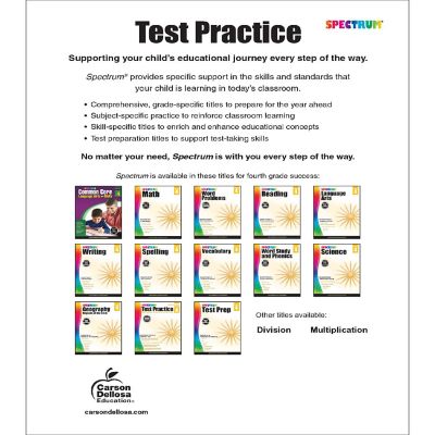 Spectrum Test Practice, Grade 4 Image 1