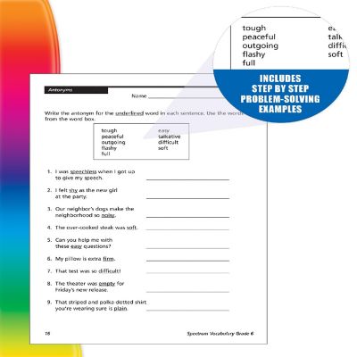 Spectrum Vocabulary, Grade 6 Image 3