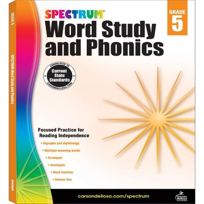 Spectrum Word Study and Phonics, Grade 5 Image 1