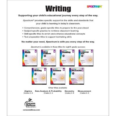 Spectrum Writing, Grade 8 Image 1