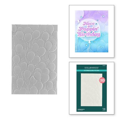 Spellbinders 3d Embossing Folder 5.5"X8.5"-Floating Balloons Image 3