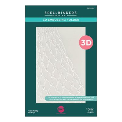 Spellbinders 3D Embossing Folder by Dawn Woleslagle-Cast Away Image 1