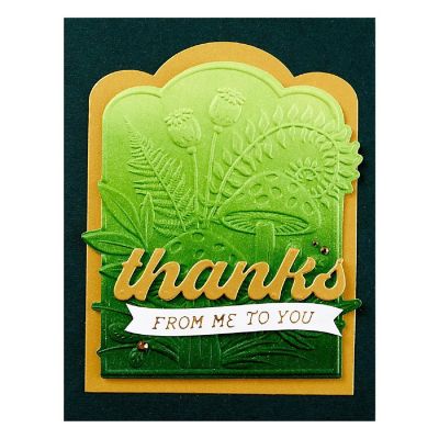 Spellbinders 3D Embossing Folder From Sealed 3D Botanicals-Mushrooms From Me To You Image 2