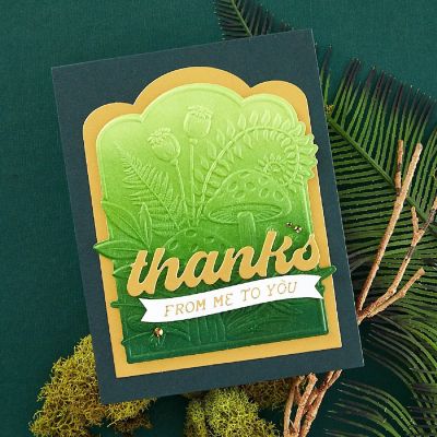 Spellbinders 3D Embossing Folder From Sealed 3D Botanicals-Mushrooms From Me To You Image 3