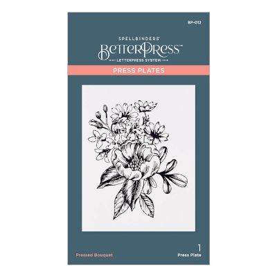 Spellbinders BetterPress Letterpress System Press Plates-Pressed Bouquet 1/Pkg Image 1