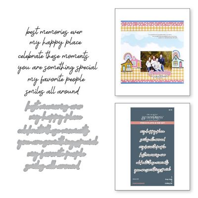 Spellbinders BetterPress Press Plate &amp; Die Set-Family Sentiments Image 3