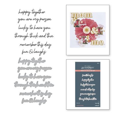 Spellbinders BetterPress Press Plate &amp; Die Set-Friends Sentiments Image 3