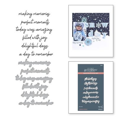 Spellbinders BetterPress Press Plate &amp; Die Set-Happiness Sentiments Image 3