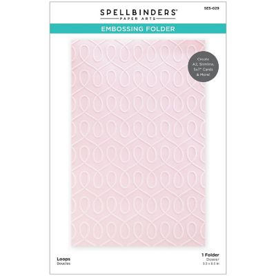 Spellbinders Embossing Folder-Loops - Be Bold Image 1