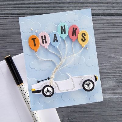 Spellbinders Embossing Folder-Open Road Head In The Clouds Image 3
