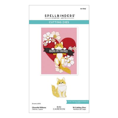 Spellbinders Etched Dies By Bibi Cameron-Cheerful Kittens Image 1