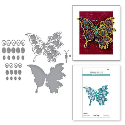 Spellbinders Etched Dies By Dawn Bibby-Peacock Butterfly Image 3