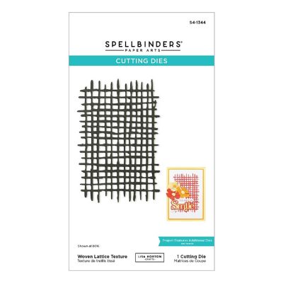 Spellbinders Etched Dies By Lisa Horton-Woven Lattice Texture, Spotlight Frames Image 1