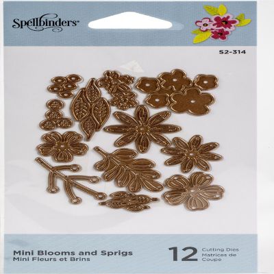 Spellbinders Etched Dies-Mini Blooms And Sprigs Image 1
