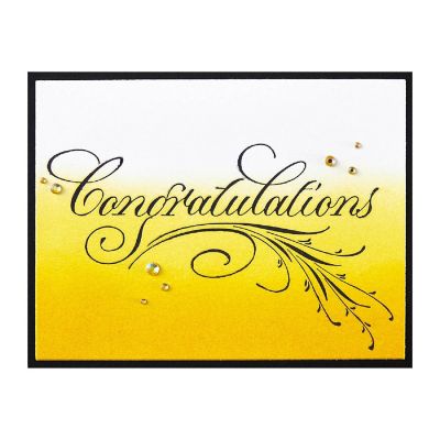 Spellbinders Press Plate By Paul Antonio-Copperplate Congratulations Image 2