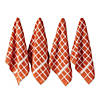 Spice Solid Windowpane Terry Dishtowel 4 Piece Image 1