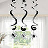 Spider Hanging Swirl Decorations - 12 Pc. Image 2