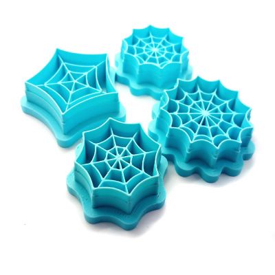 Spiderweb Clay Cutters, Shapes for Halloween, 4 pcs Image 1
