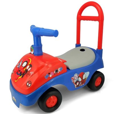 Spidey Foldable Handle Ride-On W/ Interactive Dashboard &amp; Sounds Image 1