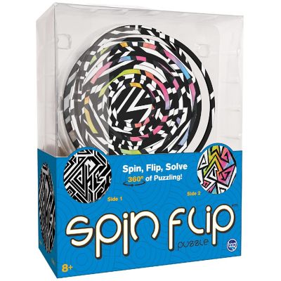 Spin Flip: Puzzle Abstract Fun - 2-In-1: Double-Sided Puzzle,Ages 8+ Image 1