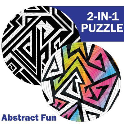 Spin Flip: Puzzle Abstract Fun - 2-In-1: Double-Sided Puzzle,Ages 8+ Image 1