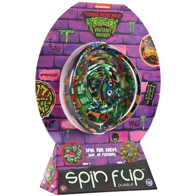 Spin Flip Puzzle: Tmnt Turtle Power - 2-In-1: Double-Sided Puzzle,Age 8+ Image 1