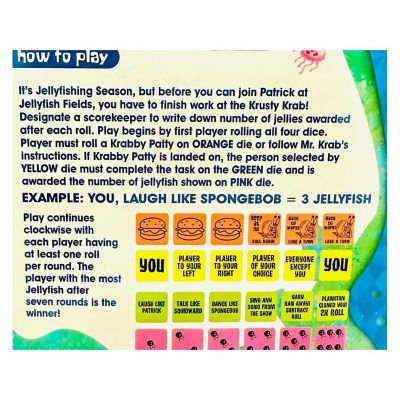 SpongeBob Jumping Jellyfish Dice Rolling Game Image 1