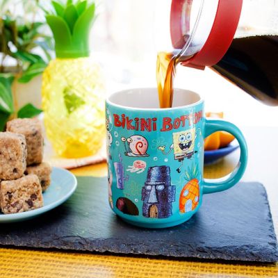 SpongeBob SquarePants "Bikini Bottom" Ceramic Mug  Holds 13 Ounces Image 3