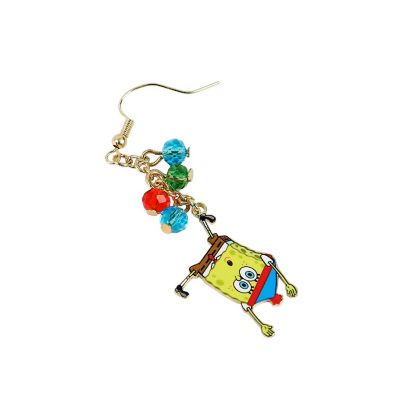 Spongebob Squarepants Character Christmas Lights Earrings Image 1