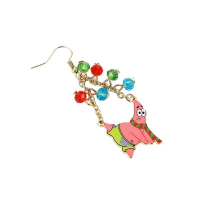 Spongebob Squarepants Character Christmas Lights Earrings Image 2