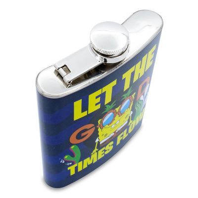 SpongeBob SquarePants "Mister Good Times" Stainless Steel Flask  Holds 7 Ounces Image 2