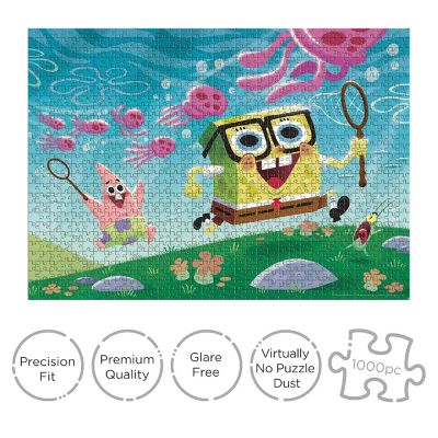 SpongeBob SquarePants Shaped Box 1000 Piece Jigsaw Puzzle Image 2