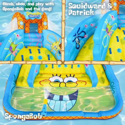 SpongeBob Ultra Climber Inflatable Water Slide with Climbing Wall, Two Slides &amp; More! Image 3