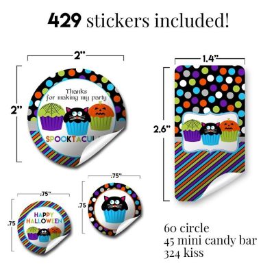Spooktacular Cupcake Sticker Bundle 429pc. by AmandaCreation Image 1