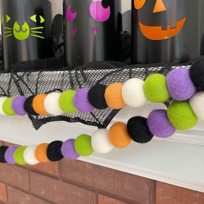 Spooky Halloween Felt Garland 6ft Image 1