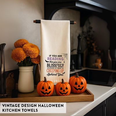 Spooky Kitchen Towel Blissfully Unaware Image 1